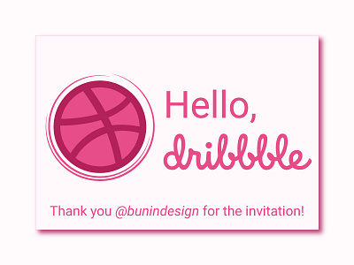 Hello Dribbblers! branding design dribbble graphic design hello logo typography vector