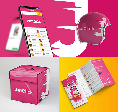 Just Click - Branding, App UI/UX, Packaging Design, Social Media brand identity branding graphic design instagram logo logo design social media ui web design