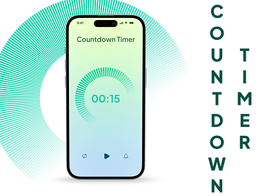 #DailyUi - #014 | Countdown Timer branding countdown dailyui design figma illustration ios iphone logo phone timer ui ux uxui vector