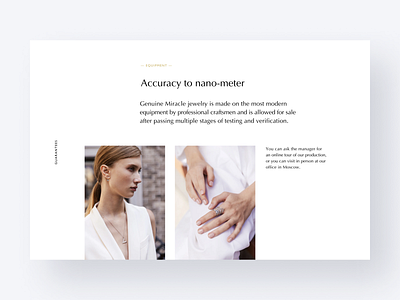 Inner pages of jewelry e-store concept design e store jewelry ui uidesign uxui visual visualdesign