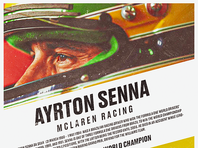 Ayrton Senna artowrk design digitalart f1 graphic design mclaren motorsport photoshop poster racing senna