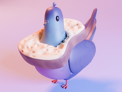 3D pigeon design 3d 3dart 3dgraphic art bird blender branding character characterdesign cute design fashion hiphop illustration kawaii pigeon pigeonart sketch stylish stylishbird