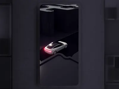 Drive 3d animation app branding design drop off interaction location mobile motion graphics ui