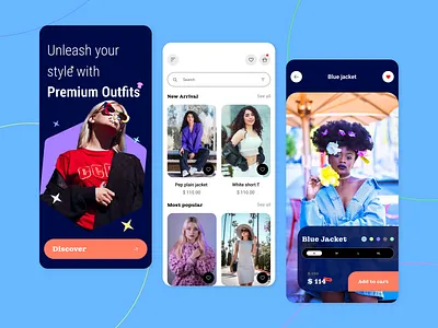 FashionFolio appdesign branding clothes colors design ecommerce app fashion fashion folio graphicsdesign logo mobileappui mobiledesign novuslogics ui uiux