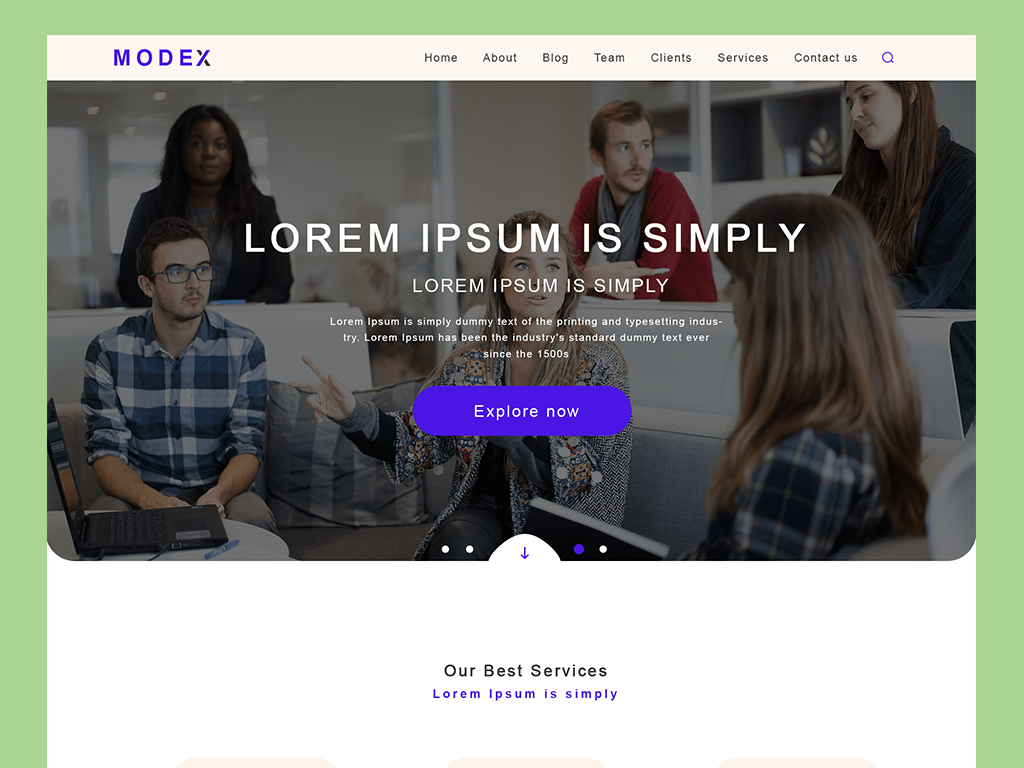 Landing Page Design creativedesign graphicdesign photoshop ui uidesign uiux ux