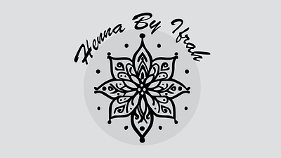 Minimalistic logo for a henna artist branding design graphic design illustration logo vector