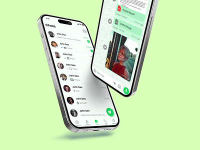 Stark Messaging App (WhatsApp Redesign) app app redesign chating app chats fresh look green green color messaging app new new app new trend stark stark app video call app video chat whatsapp whatsapp redesgin