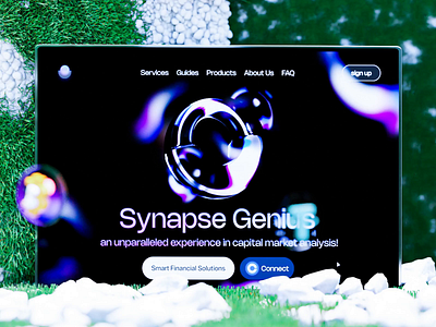Synapse Genius-AI 3d 3d animation animation artificial intelligence blockchain crypto crypto currency financial app landing page design motion graphics ui ui design ux web design