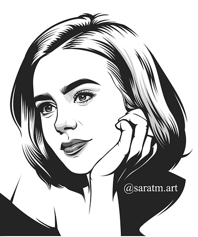 vector portraits branding graphic design logo portrait art portrait illustration vector portrait art vectorart