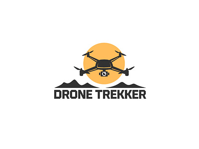 Drone Trekker Logo brand logo branding business identity business logo company identity company logo drone drone camera drone icon drone logo drone trekker flying drone graphic design logo trekker