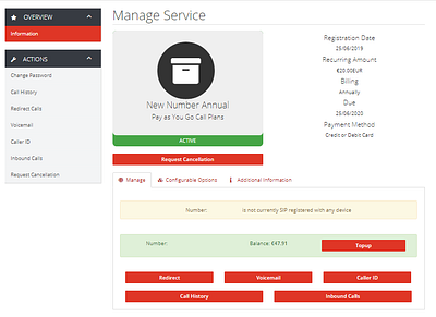 WHMCS Asterisk VOIP Module asterisk client area ui ip calls php voip web hosting whmcs