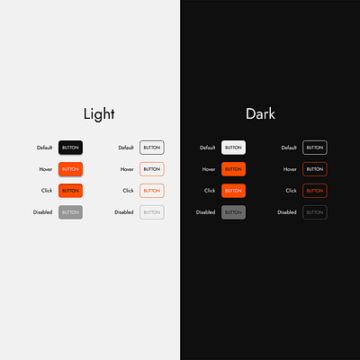 Button Design button buttons dark design figma graphic design light ui ui design uiux user interface ux