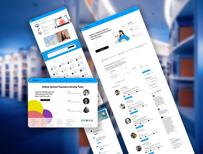 Strong tutor design graphic design site ui ux web