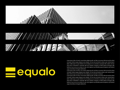 Equalo | Architecture Logo Design architecture branding geometric graphic design logo minimalist modern