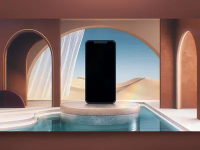 Mall Dubai 3d animation branding desert design dubai mall mobile mockup motion graphics motion ui ui