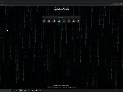 HackerTab (Google Chrome Extension) browser extension chrome extension design geek hacker hackertab hacking leet matrix mr robot new tab page ui