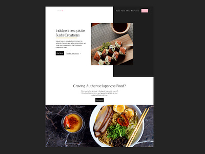 Sakura aesthetic branding colourful figma figma prototype japanese modern responsive web design restaurant trendy ui ux web design web development
