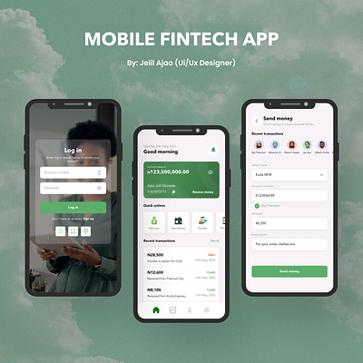 Fintech mobile app app daily ui design mobile mobile app ui ux