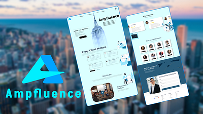 Ampfluence design graphic design site ui ux web