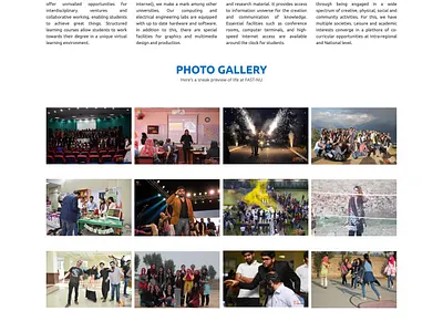 National University of Computers & Emerging Sciences - Website campus website new website university website web design wordpress development