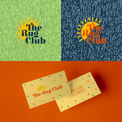 The Rug Club branding businesscard graphic design logo