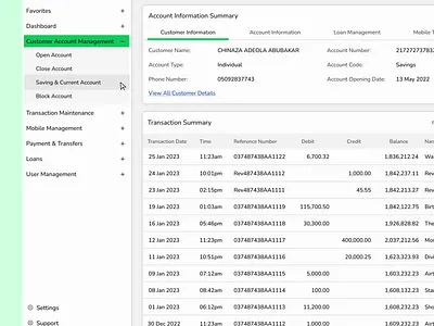 Finaman Core Banking Solution accounting bank banking design light mode solution ui web app website