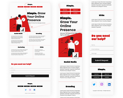 Web Agency Home Page UI Design figma graphic design inspiration landing page ui design web design website design