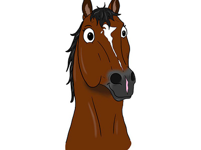 Bay warmblood animal bayhorse graphic design horse illustration illustrations warmblood