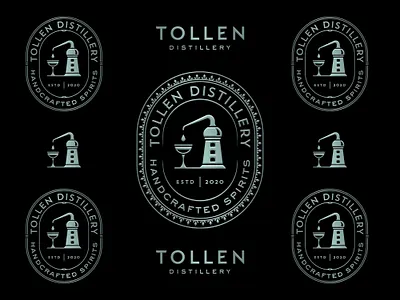 Tollen logo set badge logo beverage classy clever distillery icon logo logo badge logo design logo mark logo set logo symbol logocollection logofolio mark minimal modern sophisticated typeface