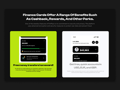 FinPlaza Features branding design finanace finplaza fintech landingpage ui visual design wealth4us