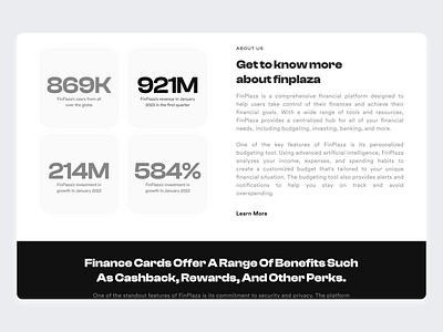 About FinPlaza branding design finance finplaza fintech landingpage ui visual design wealth4us