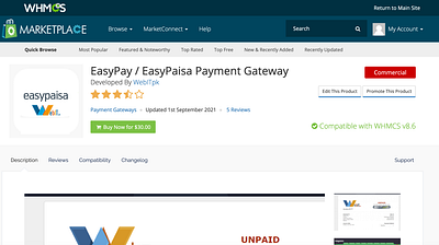 WHMCS EasyPay / EasyPaisa Payment Gateway easypaisa easypay module module development payment gateway php webitpk whmcs whmcs development whmcs payment gateway