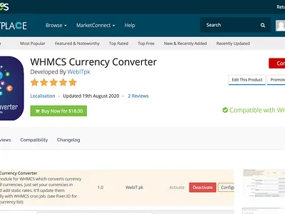 WHMCS Currency Converter accessibility currency conversion localistaion php productivity whmcs whmcs currencies whmcs currency converter whmcs module