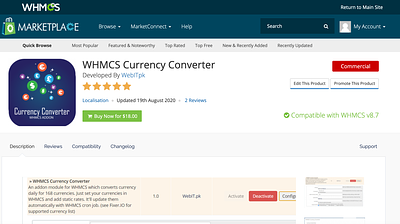 WHMCS Currency Converter accessibility currency conversion localistaion php productivity whmcs whmcs currencies whmcs currency converter whmcs module