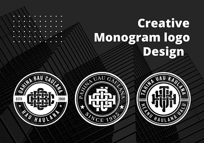 monogram logo design 3d branding clothing brand logo graphic design initial letters logo logo monogram logo monogram logo maker streetwear