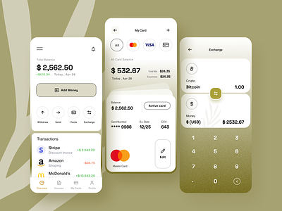 Finance - Wallet App app card clean dashboard design finance app graphic design mobile modern number salim ui ux wallet app