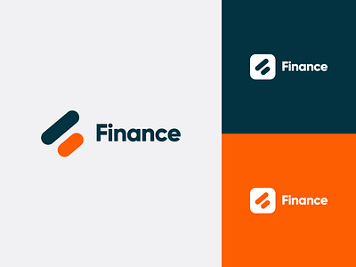 Finance brand identity design minimalist logo