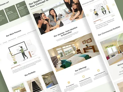 Interior Website Design branding clean creative illustration interior website design landing page luxurious mobile responsive simple uiux uiux design ux website website design