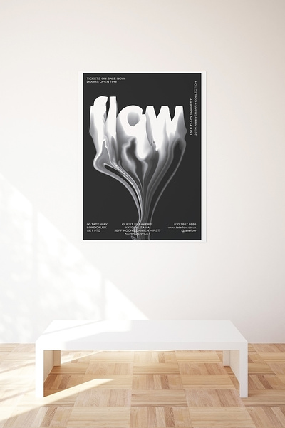 Flow Gallery Poster Collection blackandwhite design graphic design illustration photoshop poster typography