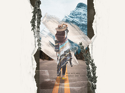 Wander collage digitalcollage graphic design photoshop