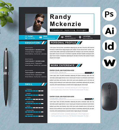 New Financial Reporting Manager Resume Template resume creative