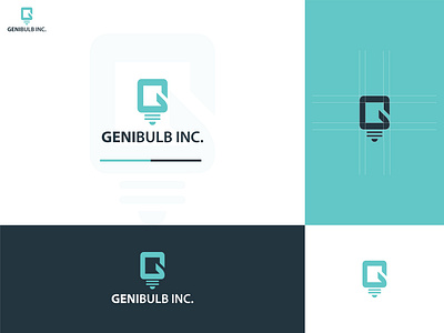 GENIBULB, Logo Design branding bulb logo designboltage g latter logo graphic design idea logo latter logo lattermark logo logo logo design logo maker minimalist logo uniquely logo