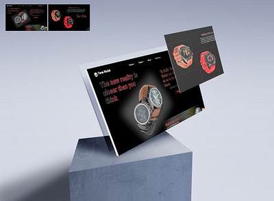 CASE STUDY.. TORM WATCH DARK / AND PINK VIEW. design landingpage product design ux watch