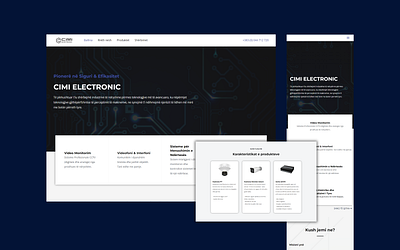 Wordpress - Electronics promotion website design illustration responsive website