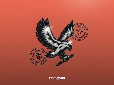 ErvinJohn Studio 3D Hawk design graphic graphic design graphicdesign illustration logo minimal