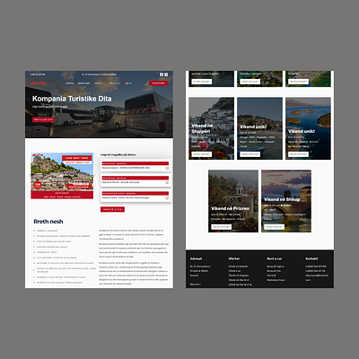 Wordpress - Travel Company website design illustration responsive ui ux website