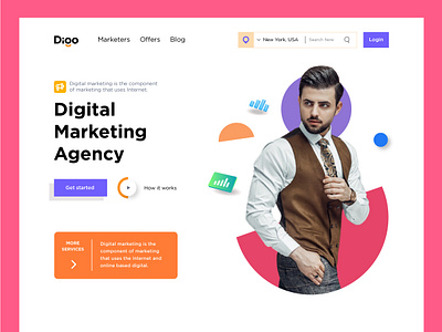 Digo UI design. design digital homepage interfacedesign landingpage marketing productdesign ui uidesign uikits uiux userexperience userinterface ux uxdesign webdesign webkits webpage website wireframe