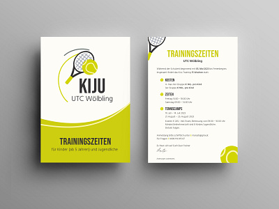 KIJU flyer kids leaflet logo sports