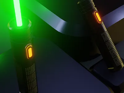 Lightsaber Extravaganza: A Stunning 3D Render 3d 3d art b3d blendar3d blender dedsign fantasy light light saber lighting lightsaber low ploy model render saber sci fi star wars starwars sword texturing