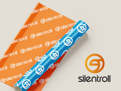 SilentRoll | Flat logo monogram sign | Rolled carpet line brandidentity branding design graphic design illustration logo paper paperroll roll rug silentroll typography